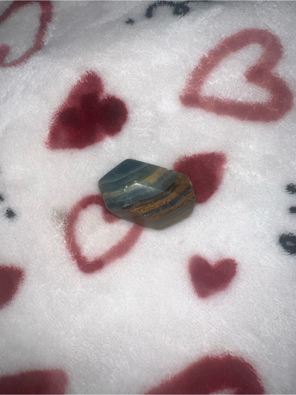 Polished Blue and Brown Tiger Eye Blue Onyx Stone